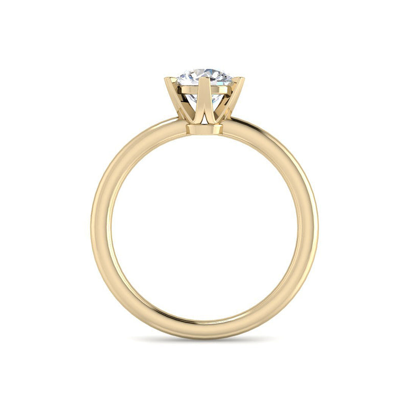 6-Prong Round Solitaire (Yellow Gold)