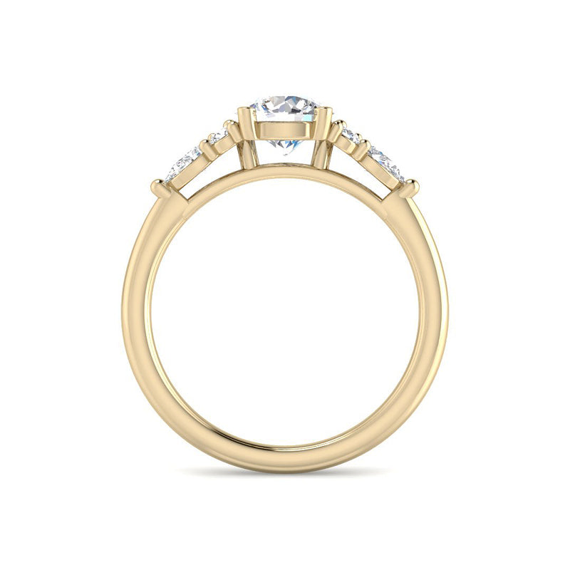 Round Trilogy w. Round and Pears (Yellow Gold)