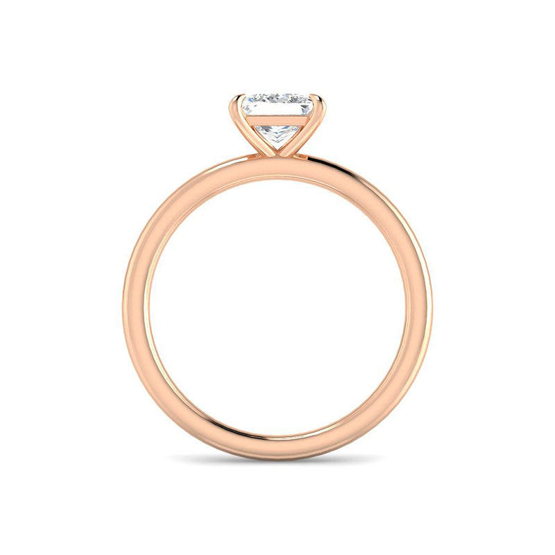Princess Solitaire Classic Setting (Rose Gold)