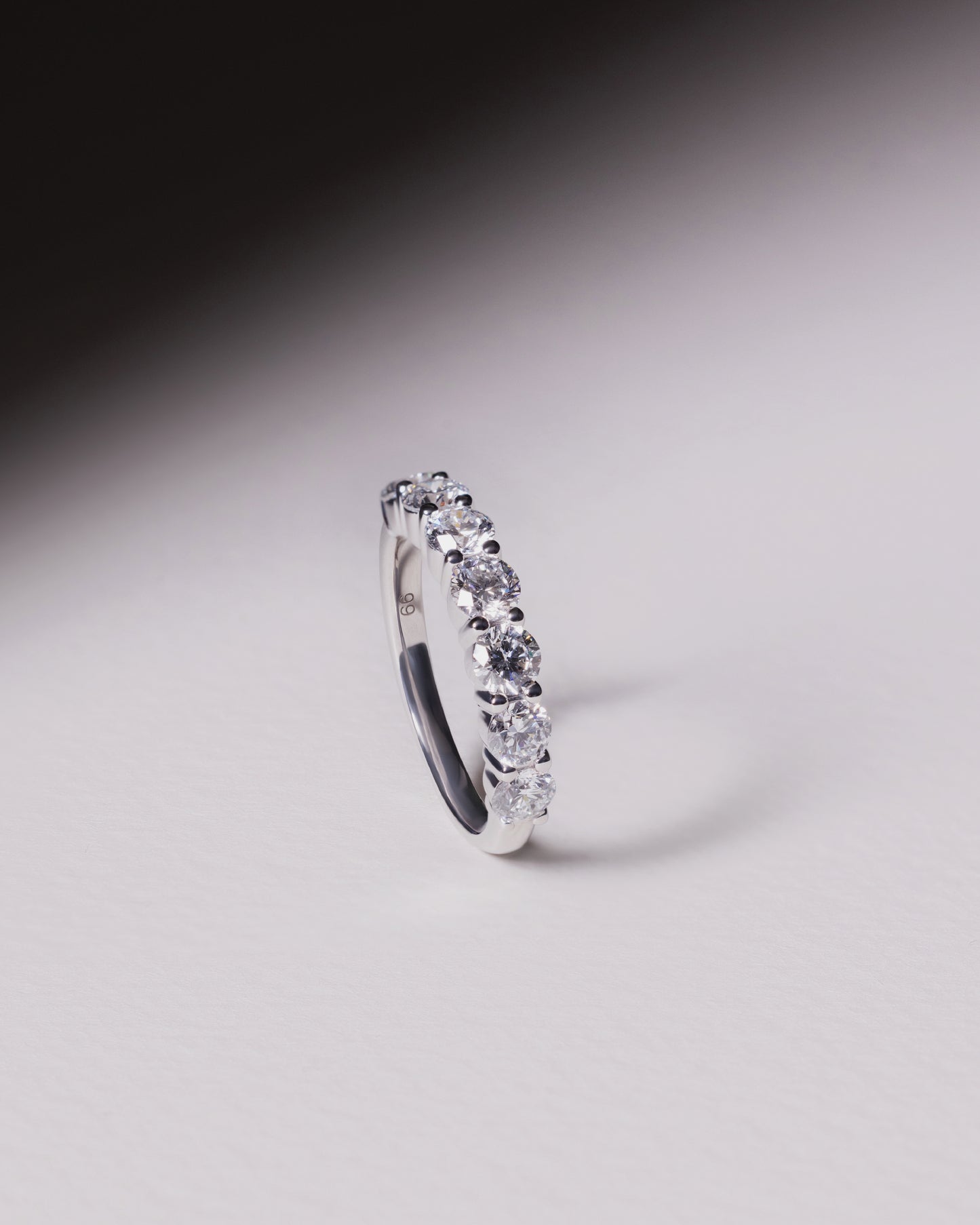 Half-Eternity Band (White Gold)