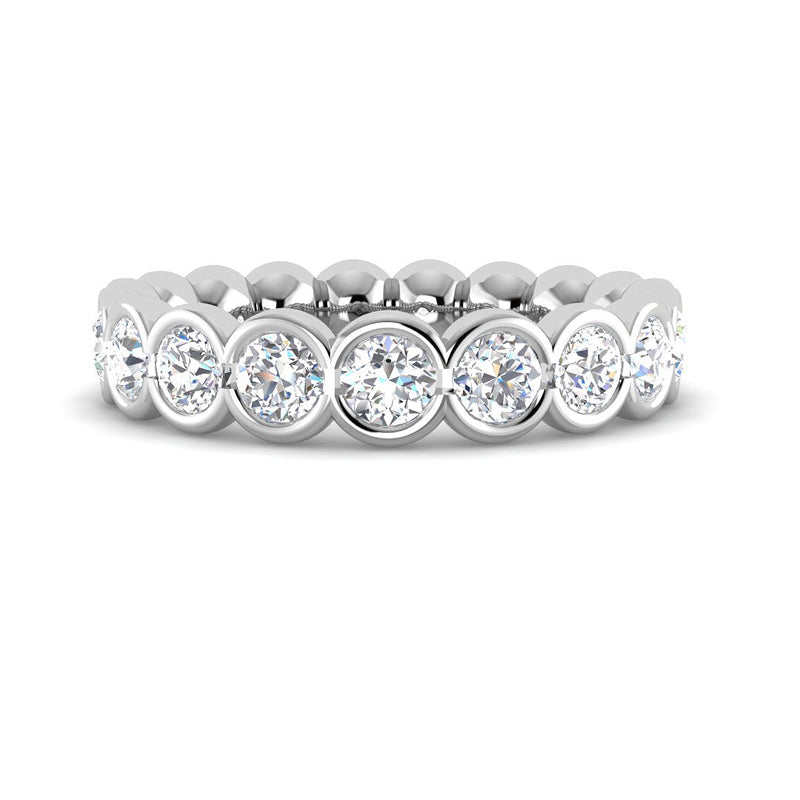 Bezel Eternity Band (White Gold)
