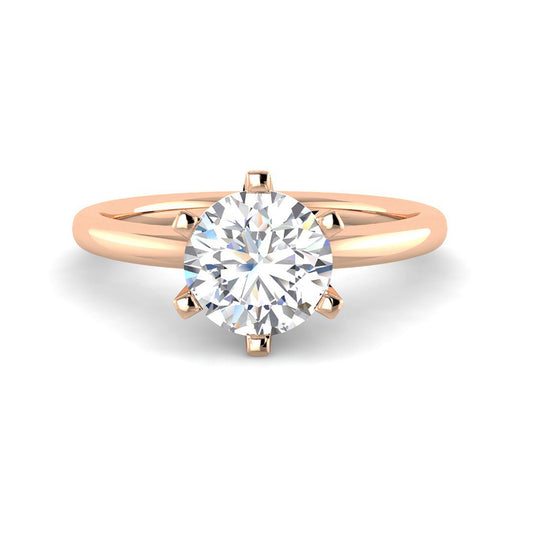 6-Prong Round Solitaire (Rose Gold)