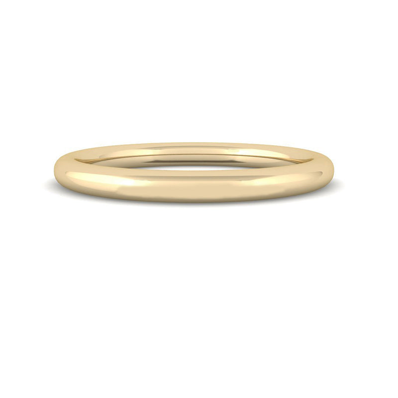 Classic Round Wedding Band 1.8mm (Yellow Gold)