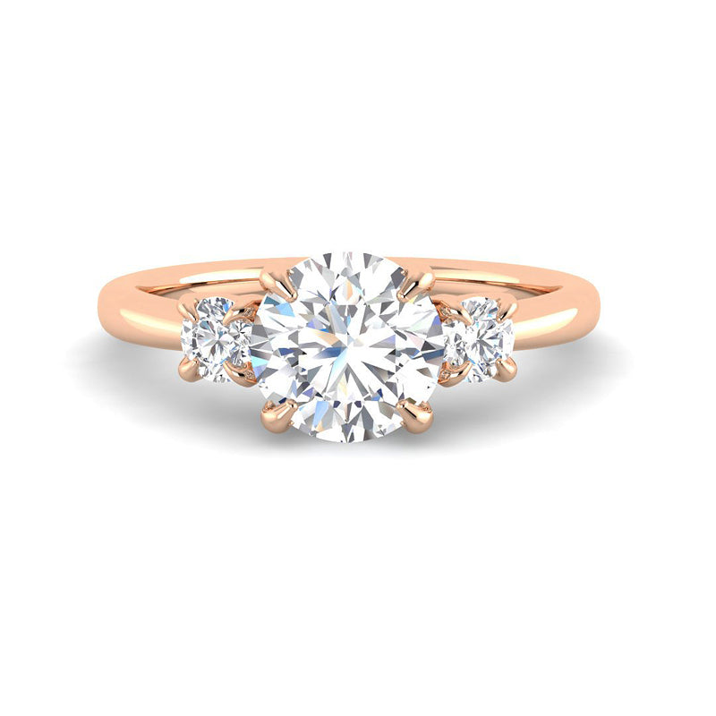 Round Trilogy Ring (Rose Gold)