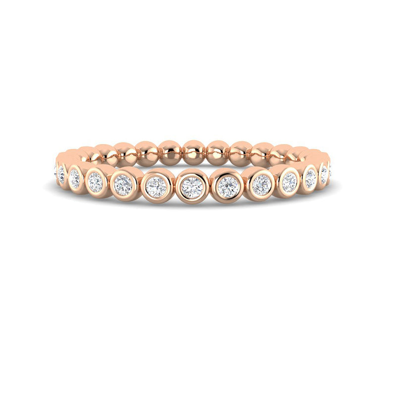 Diamond Caviar Eternity Band (Rose Gold)