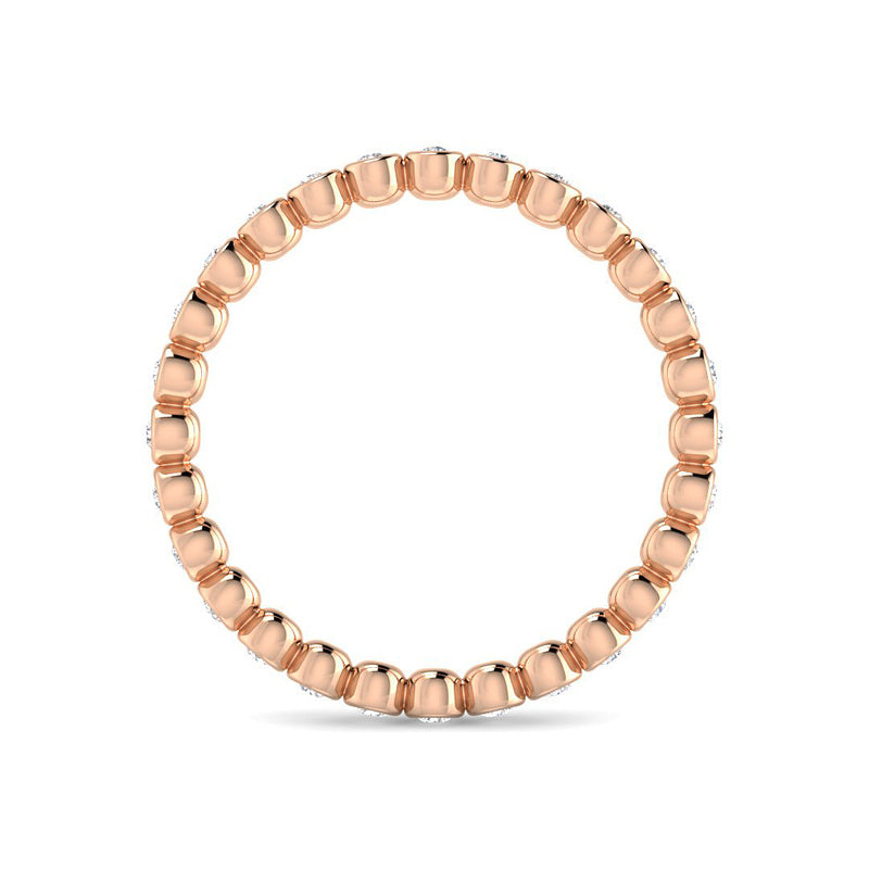 Diamond Caviar Eternity Band (Rose Gold)