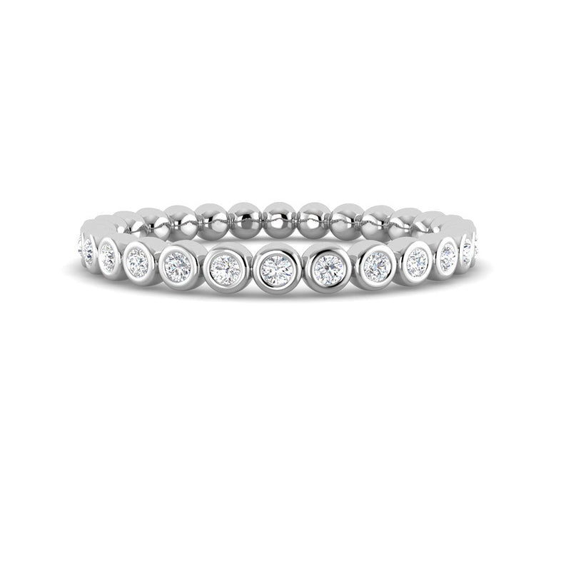 Diamond Caviar Eternity Band (White Gold)