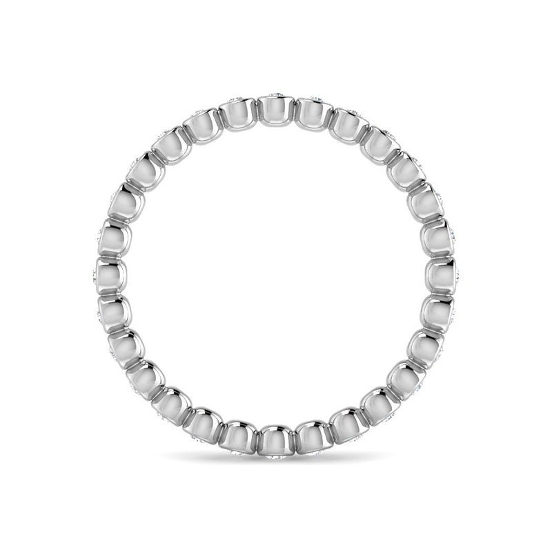 Diamond Caviar Eternity Band (White Gold)