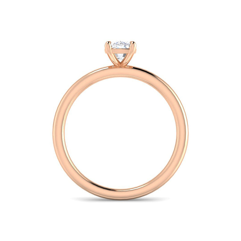 Cushion Solitaire Classic Basket Setting (Rose Gold)