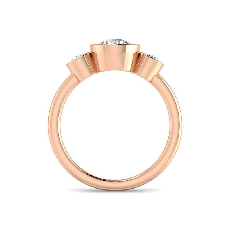 Round Bezel Trilogy (Rose Gold)