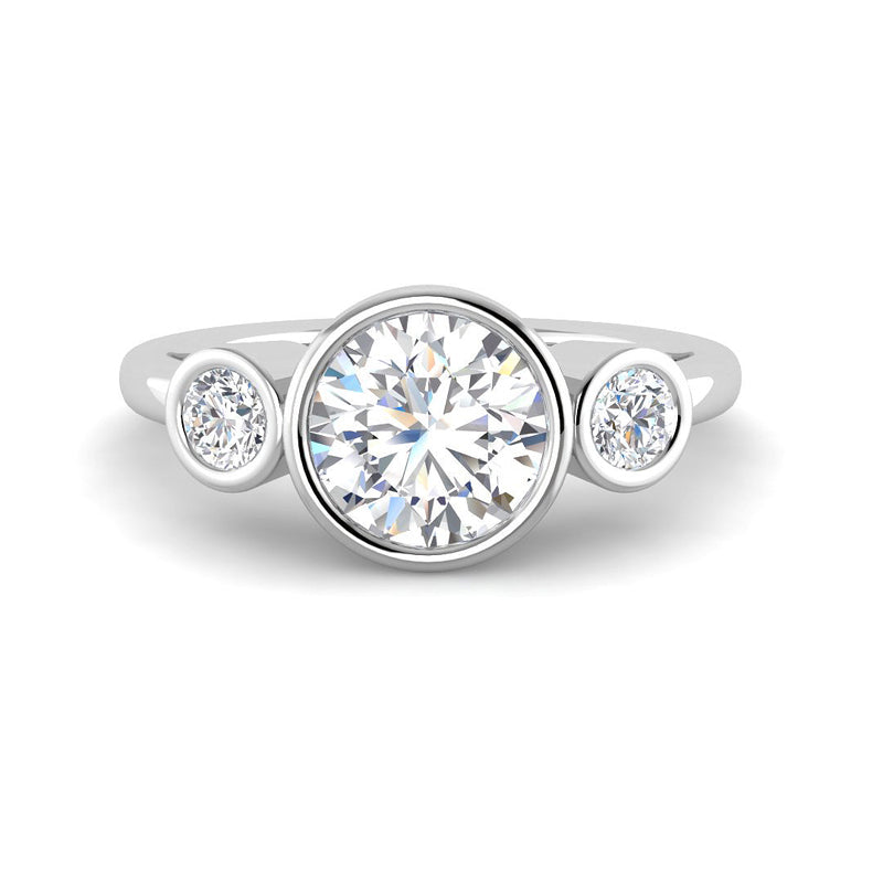 Round Bezel Trilogy (White Gold)