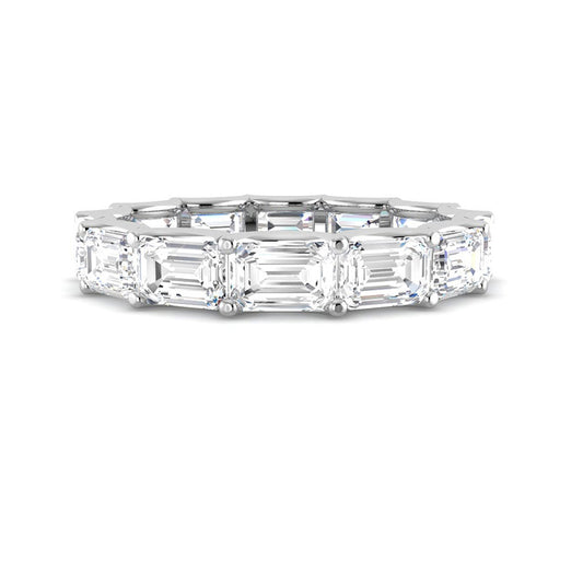 Emerald Eternity Band (White Gold)