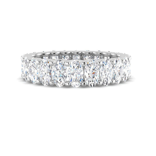 Oval Eternity Band (White Gold)