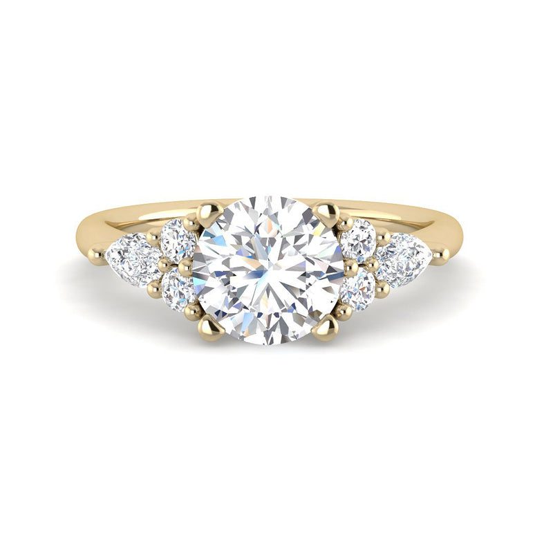 Round Trilogy w. Round and Pears (Yellow Gold)