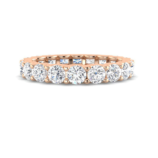 Round Brilliant Eternity Band (Rose Gold)