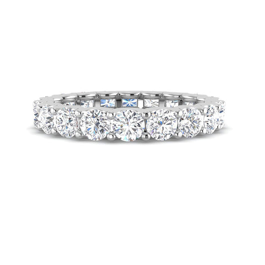 Round Brilliant Eternity Band (White Gold)
