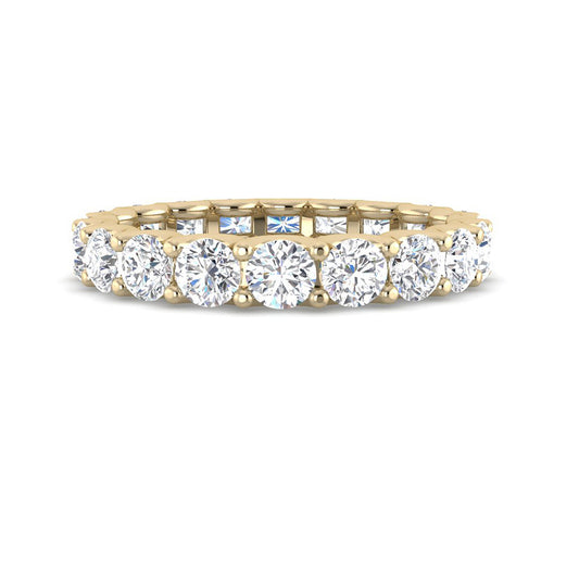Round Brilliant Eternity Band (Yellow Gold)