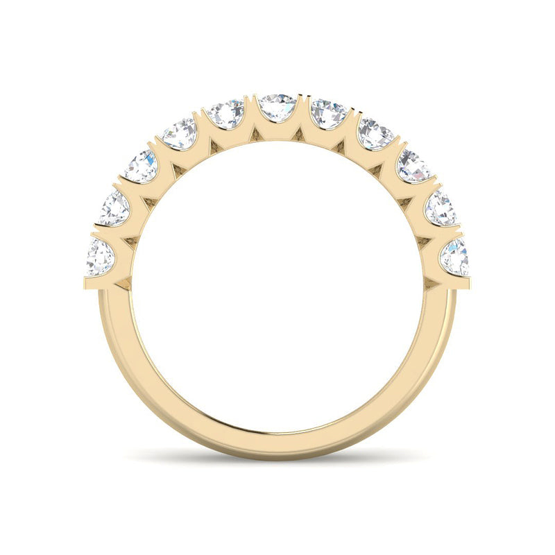 Half-Eternity Band (Yellow Gold)