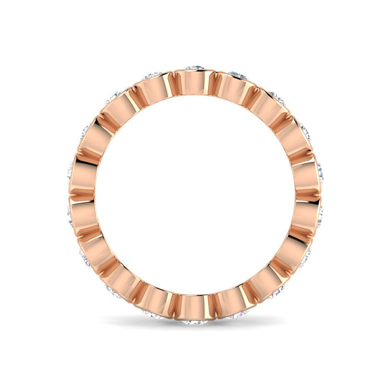 1 carat Bezel Eternity Band (Rose gold)