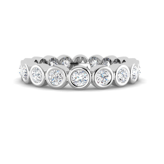 1 carat Bezel Eternity Band (White Gold)