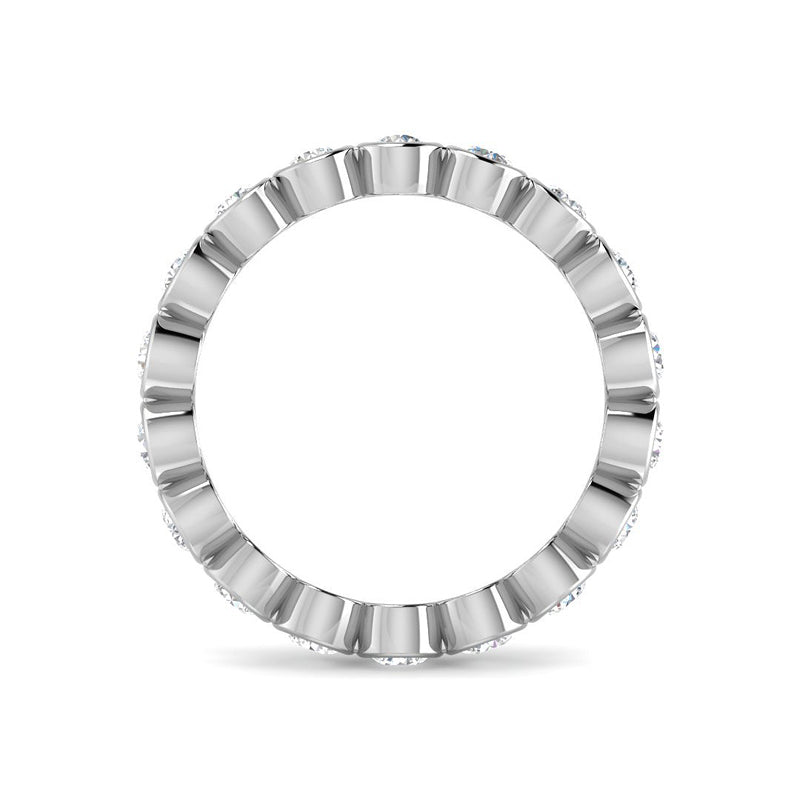 1 carat Bezel Eternity Band (White Gold)