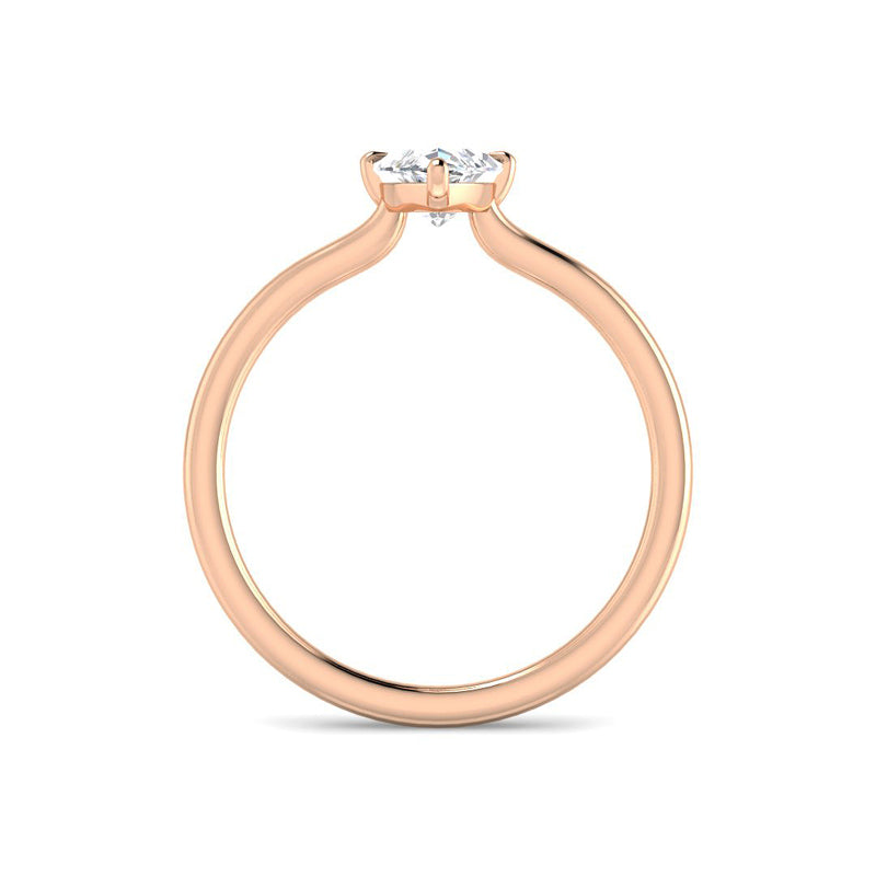 Marquise Solitaire Engagement Ring (Rose gold)