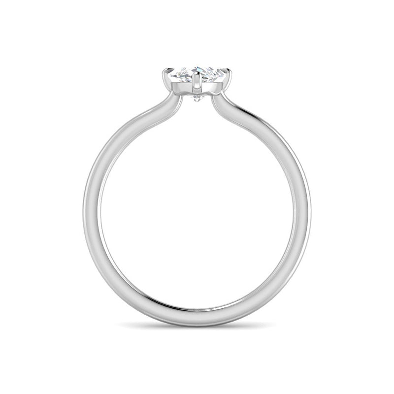 Marquise Solitaire Engagement Ring (White Gold)
